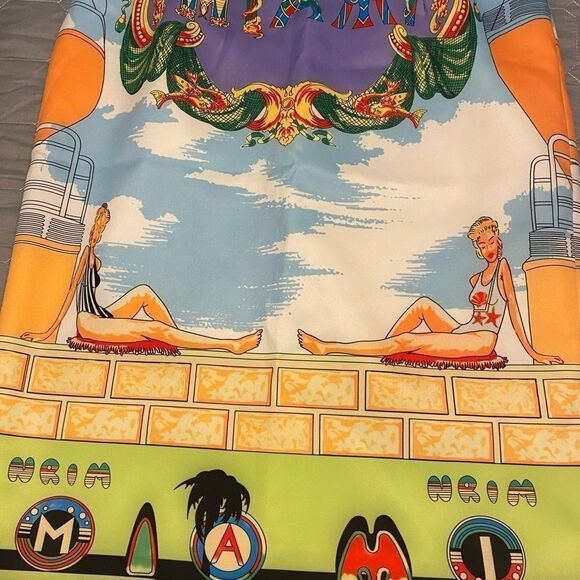Versace “ Miami” collection very rare 1993 skirt, M - Picture 7 of 10